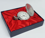 Minimalistische silberfarbene Tasche Uhr | Personalisiertes Taschengeschenk Uhr