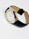 Minimalist Bulova TFX Watch | Elegant Silver-tone Date Watch - Vintage Radar