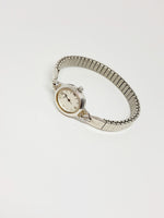 Tiny Silver-tone Caravelle Ladies Watch | 90s Delicate Bulova Women's Watch - Vintage Radar
