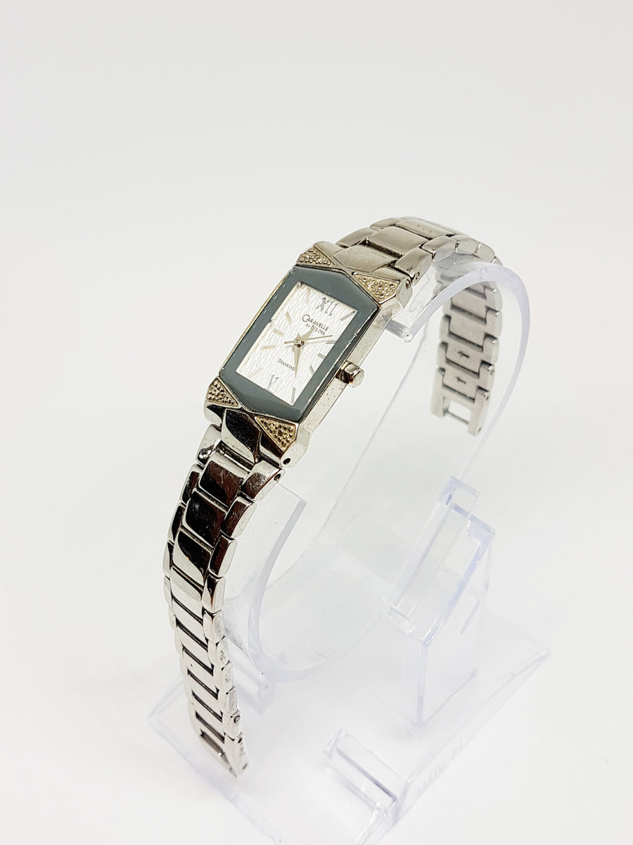 Retro Square-Dial Bulova Watch | Vintage Bulova Diamond Watch – Vintage ...