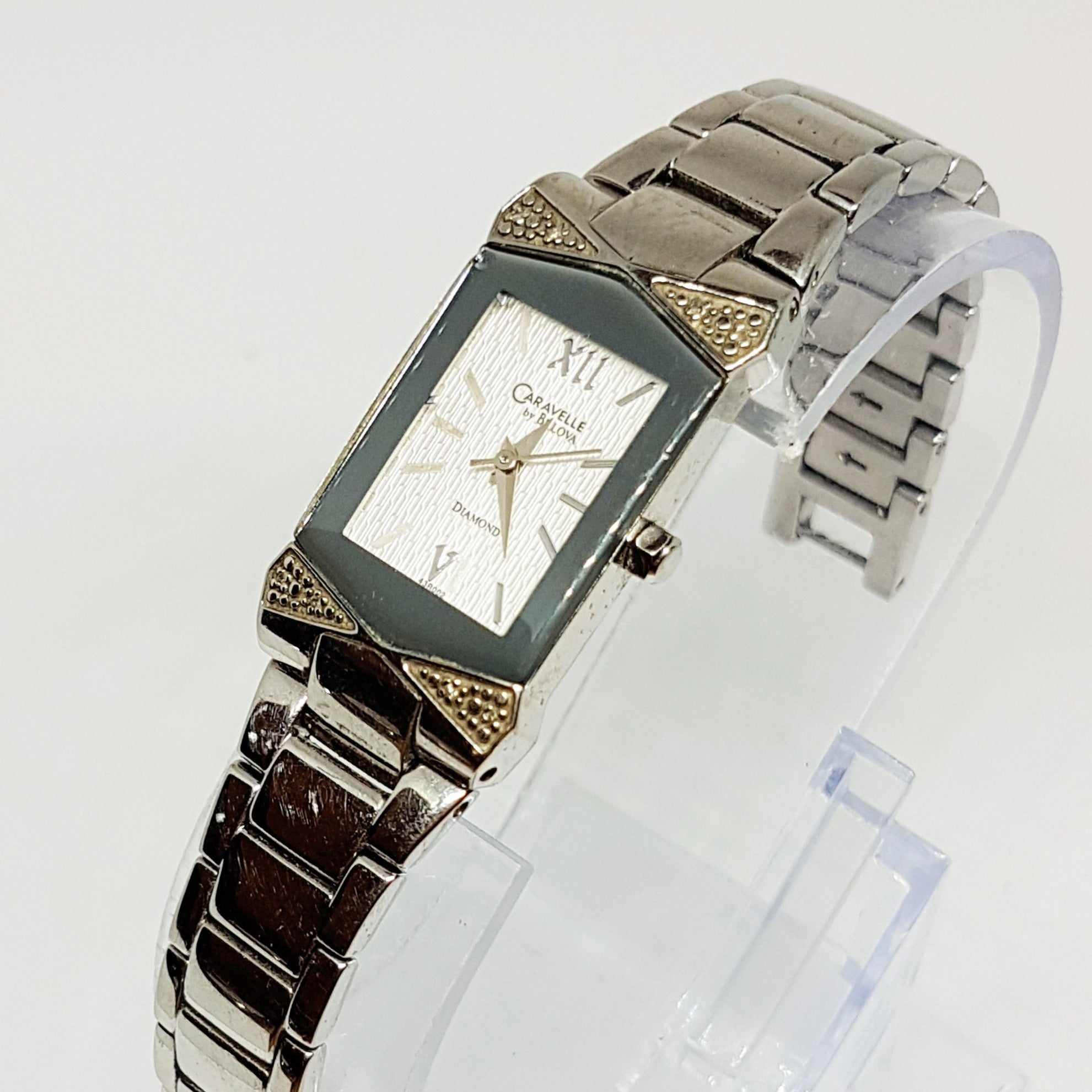 Retro Square-Dial Bulova Watch | Vintage Bulova Diamond