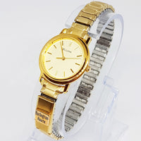Minimalist Gold-tone Bulova Watch | Luxury Dress Watch for Women - Vintage Radar