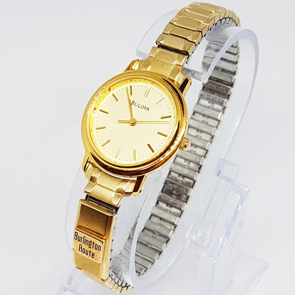 Minimalist Gold-tone Bulova Watch | Luxury Dress Watch for Women Minimalist Gold-tone Bulova Watch | Luxury Dress Watch for Women