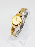 Minimalist Gold-tone Bulova Watch | Luxury Dress Watch for Women - Vintage Radar