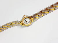 Tiny Two-tone Caravelle by Bulova Women's Watch | Elegant Luxury Wristwatches - Vintage Radar