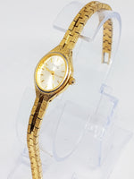 Luxury Bulova Quartz Watch | Gold Women's Caravelle Elegant Watch - Vintage Radar