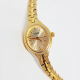 Luxury Bulova Quartz Watch | Gold Women's Caravelle Elegant Watch - Vintage Radar