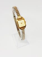Gold-tone Helbros Quartz Watch | Ladies Square-shaped Helbros Watch - Vintage Radar