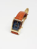Blue Dial Helbros Quartz Watch | Elegant Gold-tone Helbros Watch - Vintage Radar