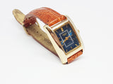 Blue Dial Helbros Quartz Watch | Elegant Gold-tone Helbros Watch - Vintage Radar