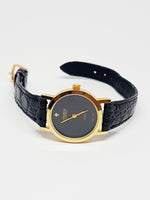 Black & Gold-tone Helbros Watch | Ladies Helbros Invincible Quartz Watch - Vintage Radar