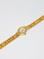 Tiny Elegant Gold-tone Gruen Watch | Art-deco Style Gruen Quartz Watch - Vintage Radar