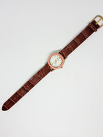 Bohemian Gold-tone Gruen Quartz Watch | Rustic-style Ladies Watches - Vintage Radar