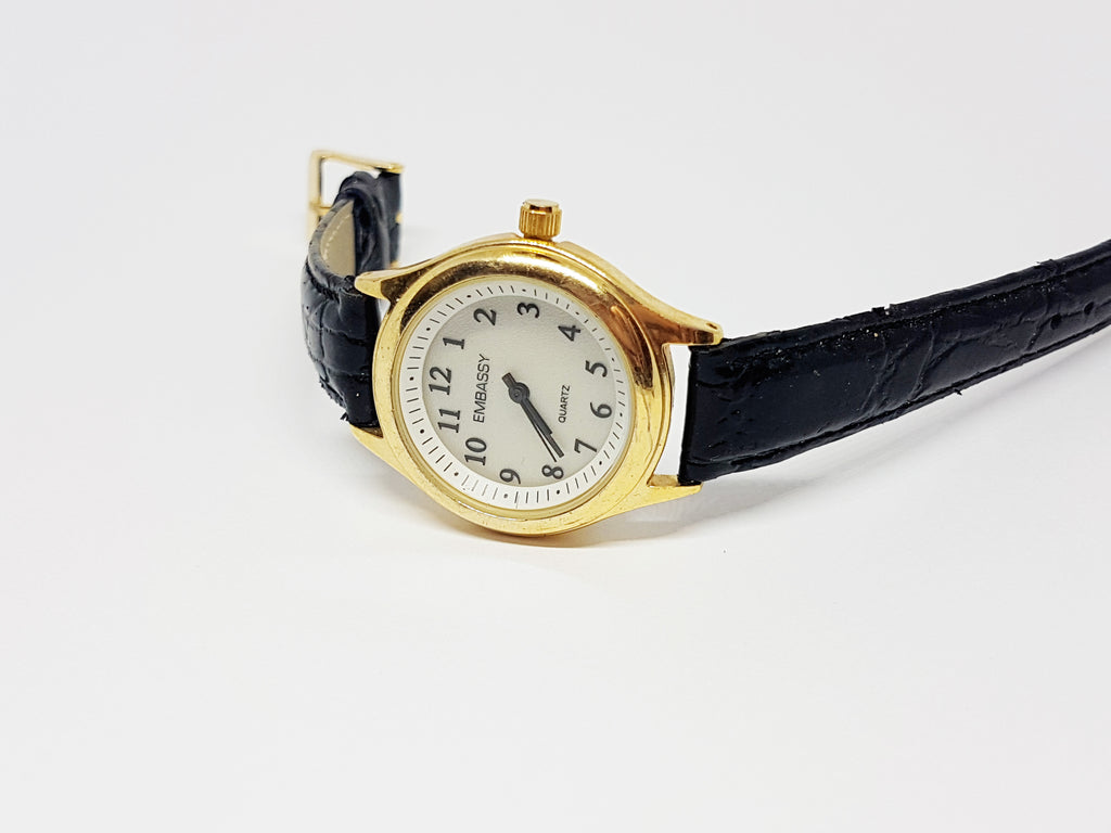 Minimalist Gold-tone Embassy Quartz Watch | Vintage Women's Watches ...