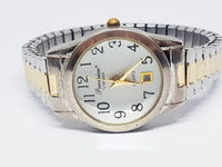 Precision by Gruen Women's Date Watch | Two-tone Quartz Watches - Vintage Radar