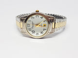 Precision by Gruen Women's Date Watch | Two-tone Quartz Watches - Vintage Radar