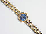 Dial azul duFonte dorado tono reloj | Damas de lujo reloj Recopilación