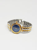 Cadran bleu Dufonte Gold-Tone montre | Médies de luxe montre Le recueil
