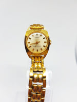 Art Nouveau Wedding Gold Jewelry for Women | Gold Plated 90s Timex Watch - Vintage Radar