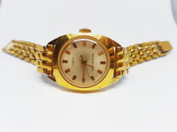 Art Nouveau Wedding Gold Jewelry for Women | Gold Plated 90s Timex Watch - Vintage Radar