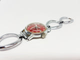Ultra Rare 80s Red Dial Timex Watch | Art Deco Timex Watch for Women - Vintage Radar