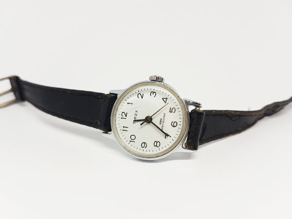 Classic White Dial 90s Timex Mechanical Watch for Women – Vintage Radar