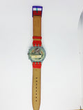 1993 خمر Swatch Aquachrono Chronograph SBG100 مشاهدة ريد هاربور