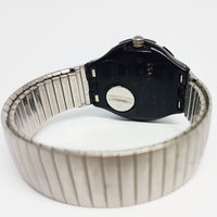 Vintage 1999 Negro Swatch Scuba Tune shb107 suizo hecho reloj