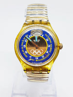 1994 Swatch SAZ103 Watch automatico Olympic Special Stockholm 1912 Edition