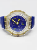 1996 Blue & Yellow Swatch Chrono Tauch Uhr | Beste 90er Swatch Chrono