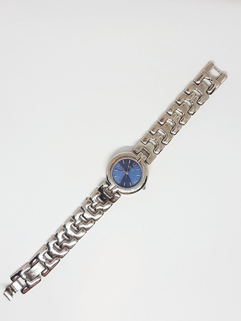 Blue Dial Relic Quartz Watch | Silver-tone Luxury Ladies Fossil Watch ...