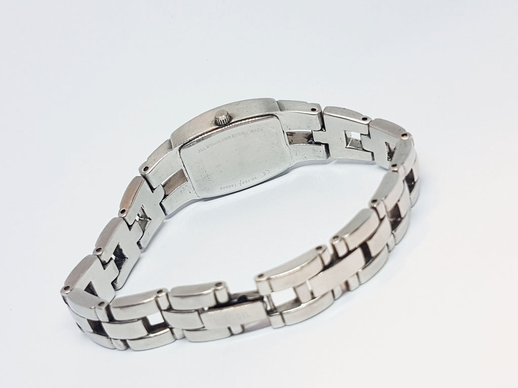 Stainless Steel Fossil Quartz Watch | Minimalist Silver-tone Fossil Wa ...