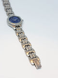RARE Blue Dial Fossil Quartz Watch | Luxury Silver-tone Fossil Ladies Watch - Vintage Radar