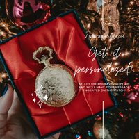 Orologio tascabile per tono d'oro minimalista | Orologio regalo tascabile personalizzato