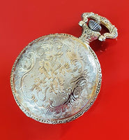 Poche gravée de l'étalon en or saxonne montre | Poche de chasseur personnalisée montre