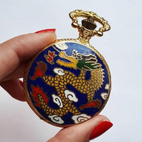 Art Nouveau Dragon Vintage Tasche Uhr | Kann graviert werden