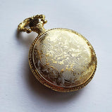 Art Nouveau Dragon Vintage Pocket montre | Peut être gravé