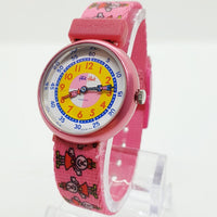 1994 rosa Flik Flak reloj para chicas | Pequeñas damas 29 mm Flik Flak reloj