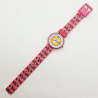 1994 rosa Flik Flak reloj para chicas | Pequeñas damas 29 mm Flik Flak reloj