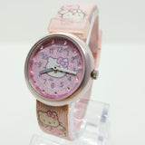 2008 Flik Flak FLN028 Hello Kitty Angel reloj para niñas y mujeres rosa