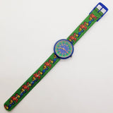 1997 perroquets verts Flik Flak par Swatch montre pour les enfants et les adultes