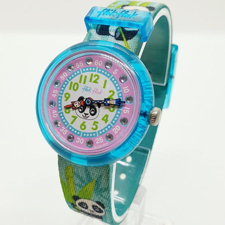 2014 Flik Flak FBNP034 Bamboo Party Panda Watch Childrens Watches