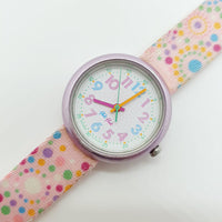 2005 Pink Flik Flak Rainbow Party-Theme Watch for Girls and Women