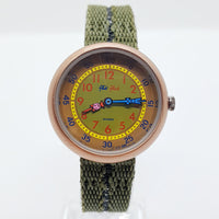 1988 Rare Flik Flak by Swatch Green Army Watch | 80s Swatch Watches