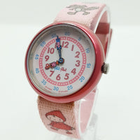 2004 orologio da cavalletto ridotto rosa flok rosso per ragazze e donne rare