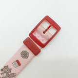 2004 orologio da cavalletto ridotto rosa flok rosso per ragazze e donne rare