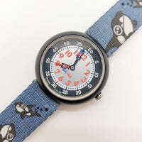 2007 Flik Flak Baby Orcas reloj | Tema del océano azul suizo reloj