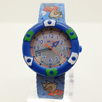 2001 Flik Flak by Swatch Pirates Cats Watch | Blue Swiss Made Watches
