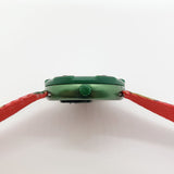 1999 Green & Red Dragon Flik Flak Uhren | 90er Jahre Vintage Swiss Uhr