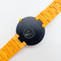 2010 Flik Flak ZFCS021 noir et orange montre avec sangle d'origine